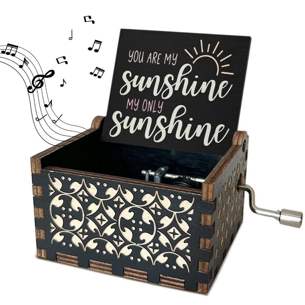 7308 U R My Sunshine My Only Sunshine Wooden Music Box Summer Gifts Vintage